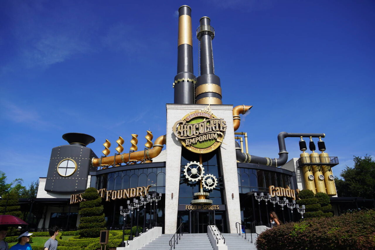 Toothsome Chocolate Emporium signage at Universal CityWalk, Orlando