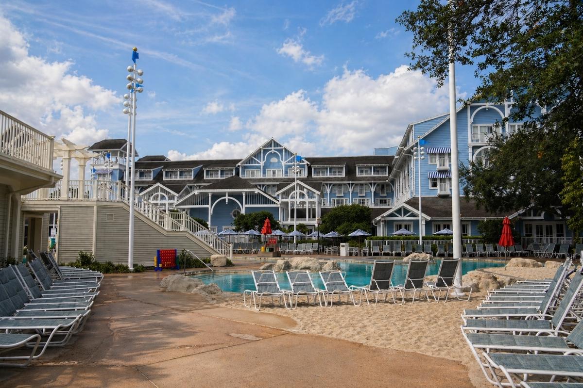 Swimming pool area at Disney's Beach Club Resort, Walt Disney World, Orlando